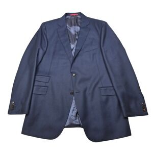 SUITSUPLY Wool Blazer Mens 46L Navy Blue Vitale‎ Barberis Canonico Fabric Jacket
